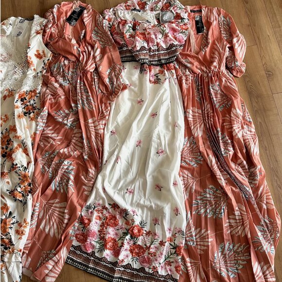 New Imperial Women’s Dress Bundle (x6 Pcs) Turkish Floral Boho Midi Dresses NWT - Picture 2 of 9